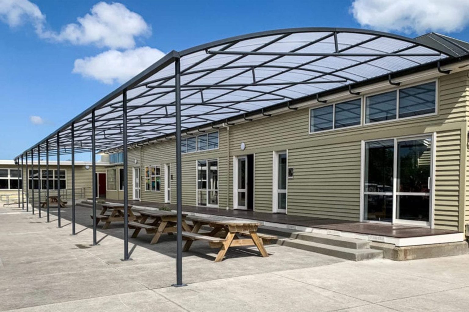 Commercial Canopies - Schools - Archgola